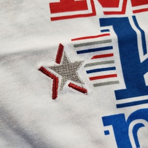 Disney Mickey Mouse Tank Stars Stripes Knit Shirt Top Patriotic Sleeveless Girls - Picture 7 of 11